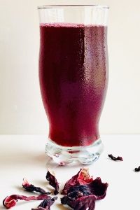 sobolo hibiscus flower drink ginger & sea salt zobo