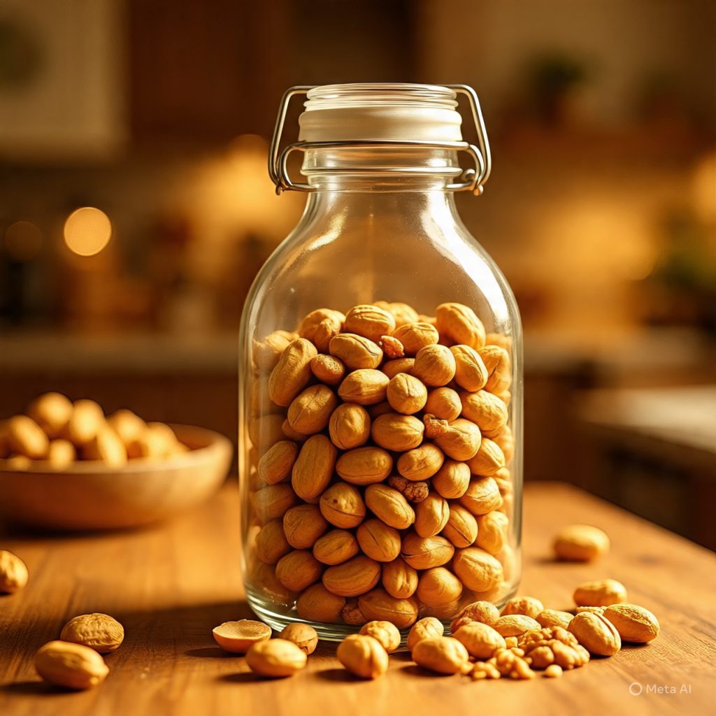 roasted groundnut in bottle