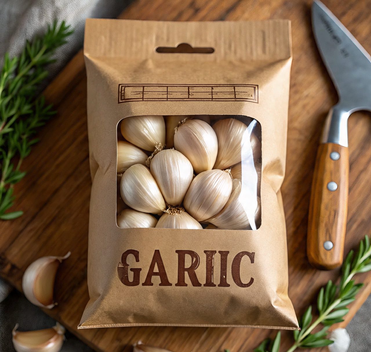 garlic packaging