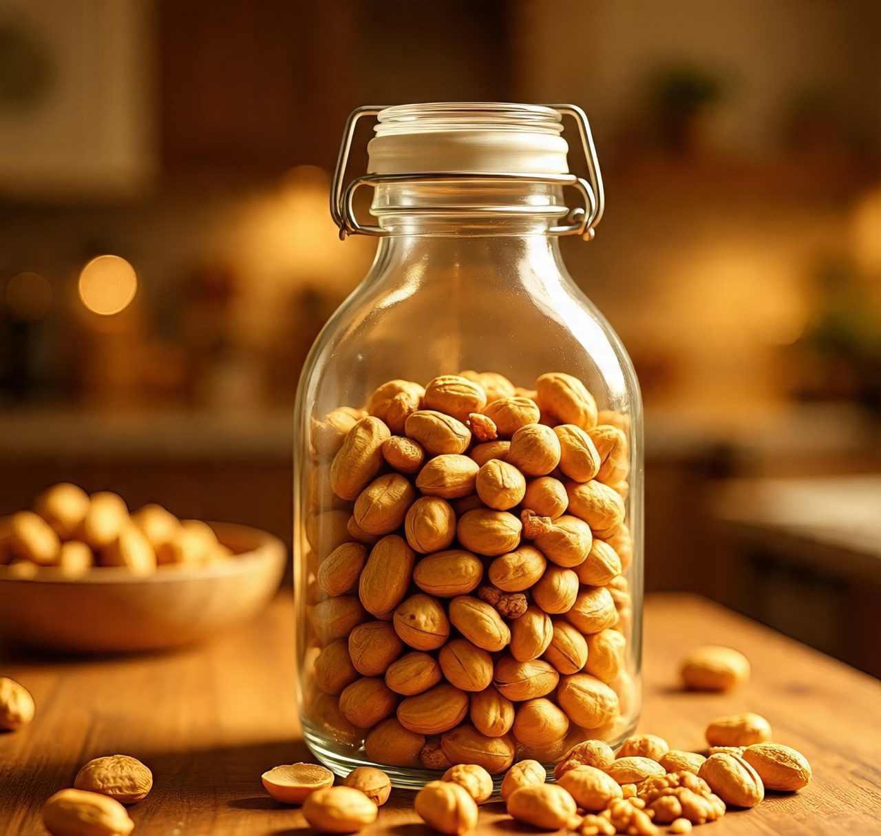 roasted groundnut in bottle